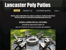 Tablet Screenshot of lancasterpolypatios.com